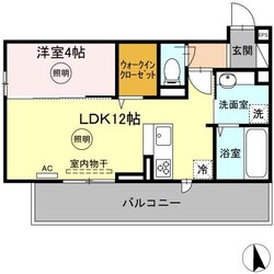 タウンコートカレラⅢの物件間取画像